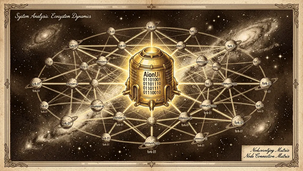 AionUi's central repository with satellite nodes of community forks and extensions around it