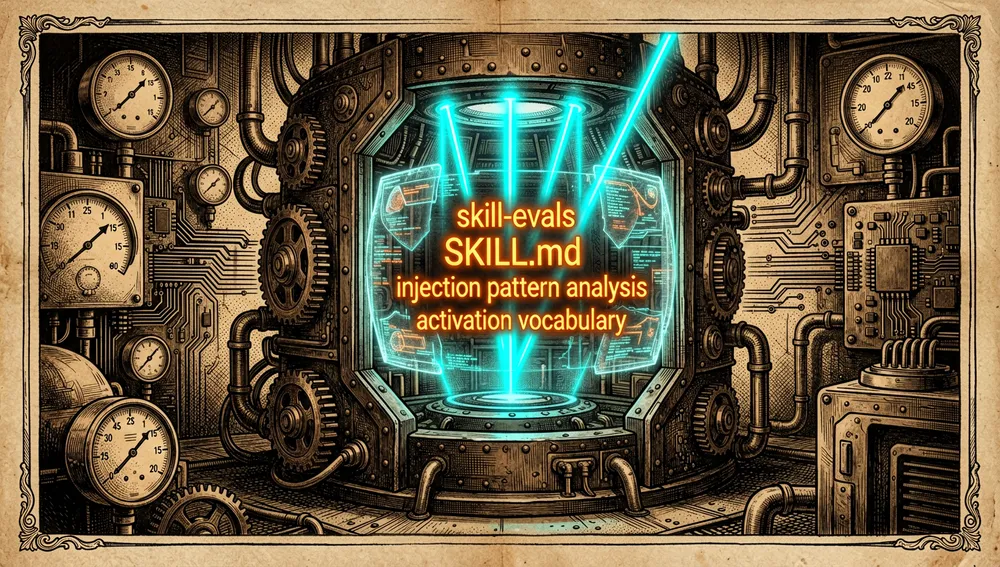 Estación de trabajo de desarrollador cyberpunk con una interfaz holográfica de árbol de archivos: un cursor neón brillante selecciona una carpeta específica llamada agent_skills dentro de una estructura de directorio masiva, iluminada por flujos de datos rosa y azul neón.