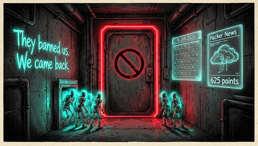 Una imagen destacada e impactante para un artículo tecnológico sobre oh-my-claudecode: una terminal de línea de comandos oscura flotando en un espacio de trabajo de desarrollador cyberpunk, con su pantalla mostrando un pipeline abstracto de orquestación multiagente. Cinco nodos brillantes etiquetados con glifos mínimos para plan, PRD, ejecutar, verificar y corregir están conectados por trazos de circuito neón, con un bucle de retroalimentación circular desde corregir de vuelta a verificar. En el centro, un holograma orquestador translúcido coordina un equipo de avatares de agentes especializados —planificador, crítico, ejecutor, verificador y corrector—, cada uno renderizado como una silueta robótica geométrica elegante con colores neón distintos: cian, magenta, ámbar, violeta y verde. El fondo es una interfaz oscura de carbón profundo en modo oscuro con líneas de cuadrícula sutiles, iconos flotantes de estrellas de GitHub, glifos de terminal y un tenue horizonte de Seúl en la distancia. Incluye una pequeña insignia neón que dice «OMC» y «38K stars». Ultra detallado, iluminación cinematográfica, estética tecnológica cyberpunk, acentos neón, modo oscuro, resolución 8K.